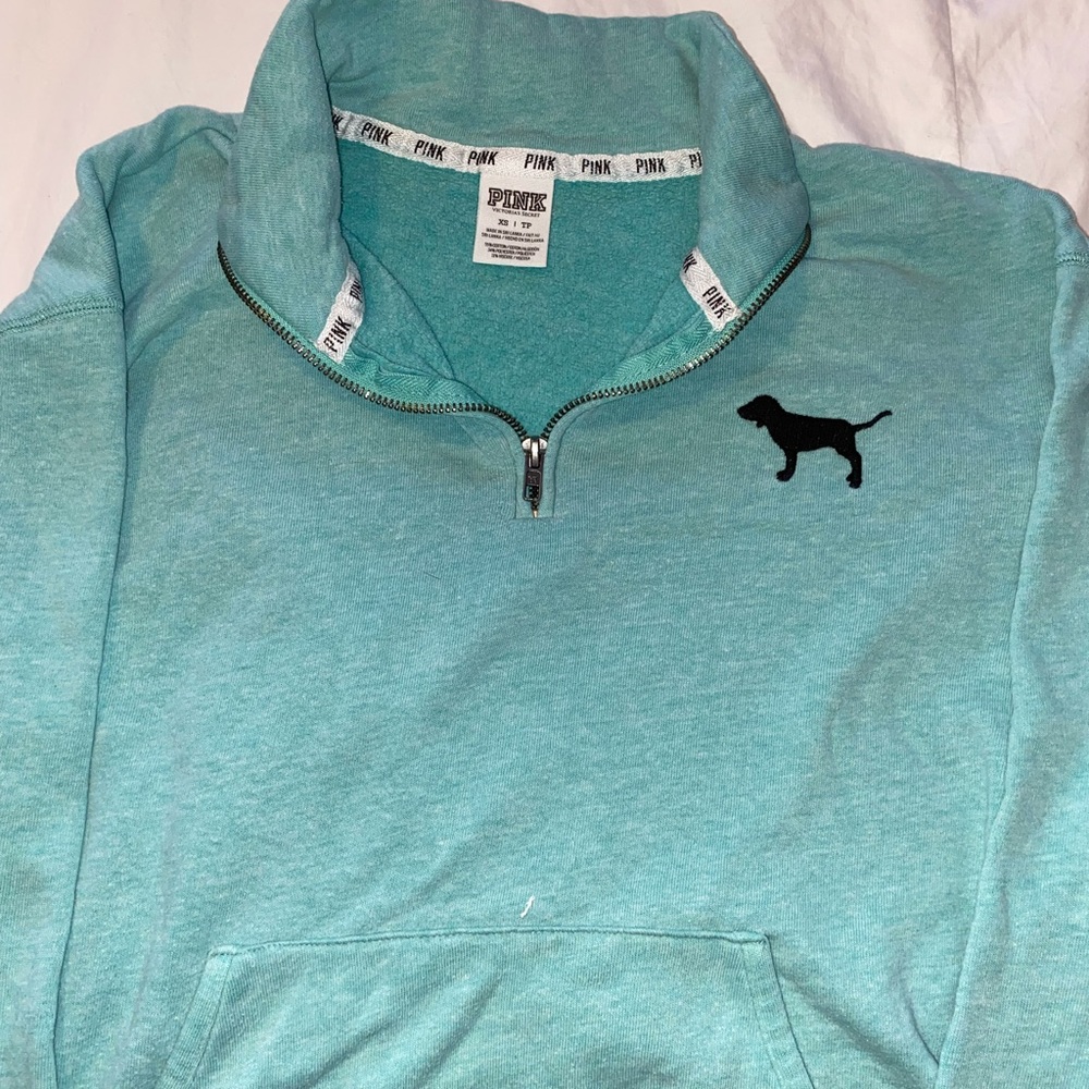 Good condition, Extra Small Teal sweatshirt from Pink